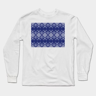 beautiful blue and white Long Sleeve T-Shirt